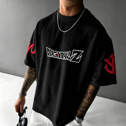 Dragon Ball Anime Vintage Waffle Knit T-Shirt