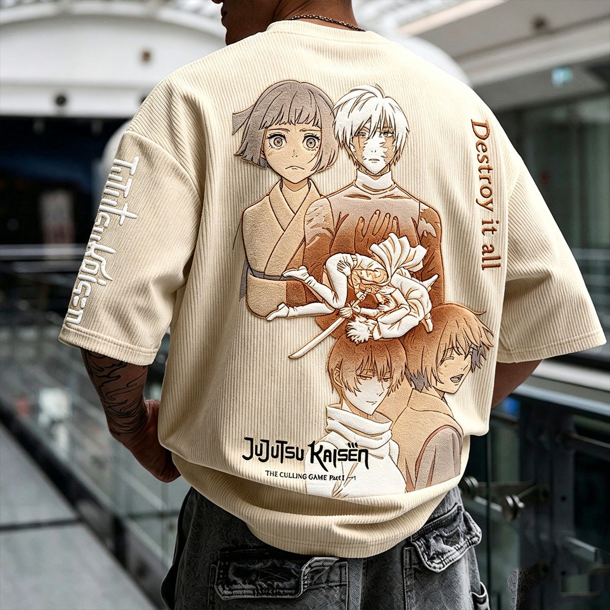 Jujutsu Kaisen Vintage Corduroy T-Shirt