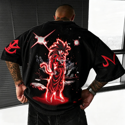Dragon Ball Anime Vintage Waffle Knit T-Shirt