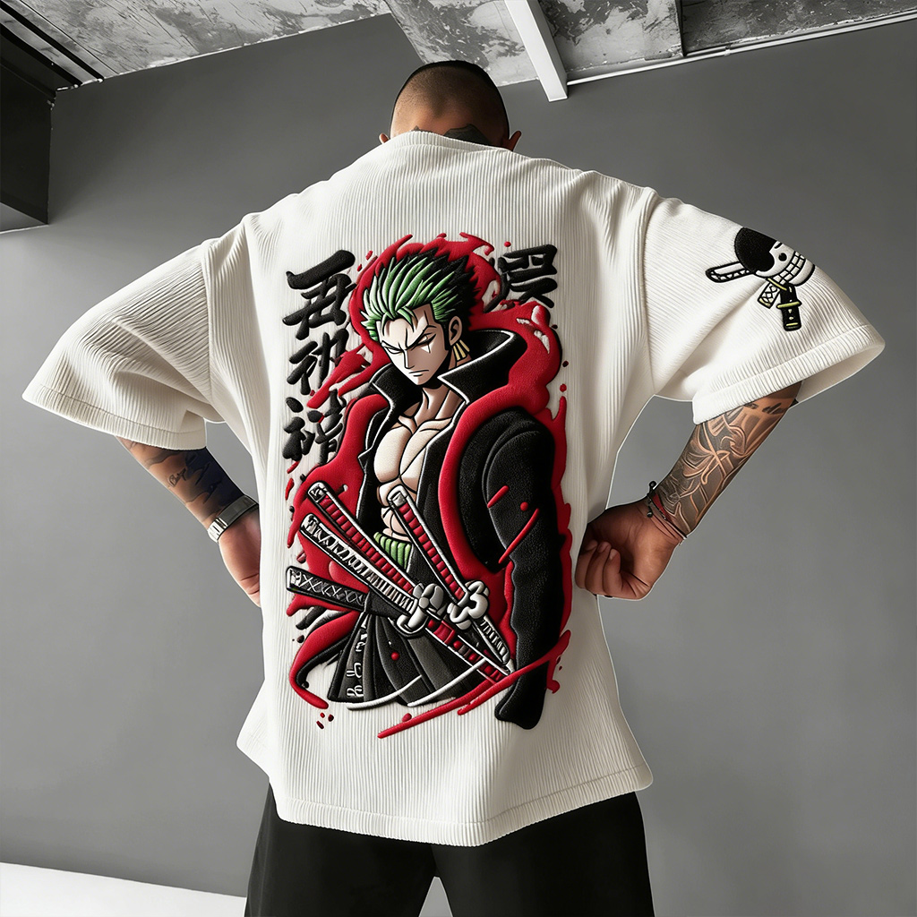 Dragon Ball Unisex Anime Inspired Vintage Corduroy T-Shirt