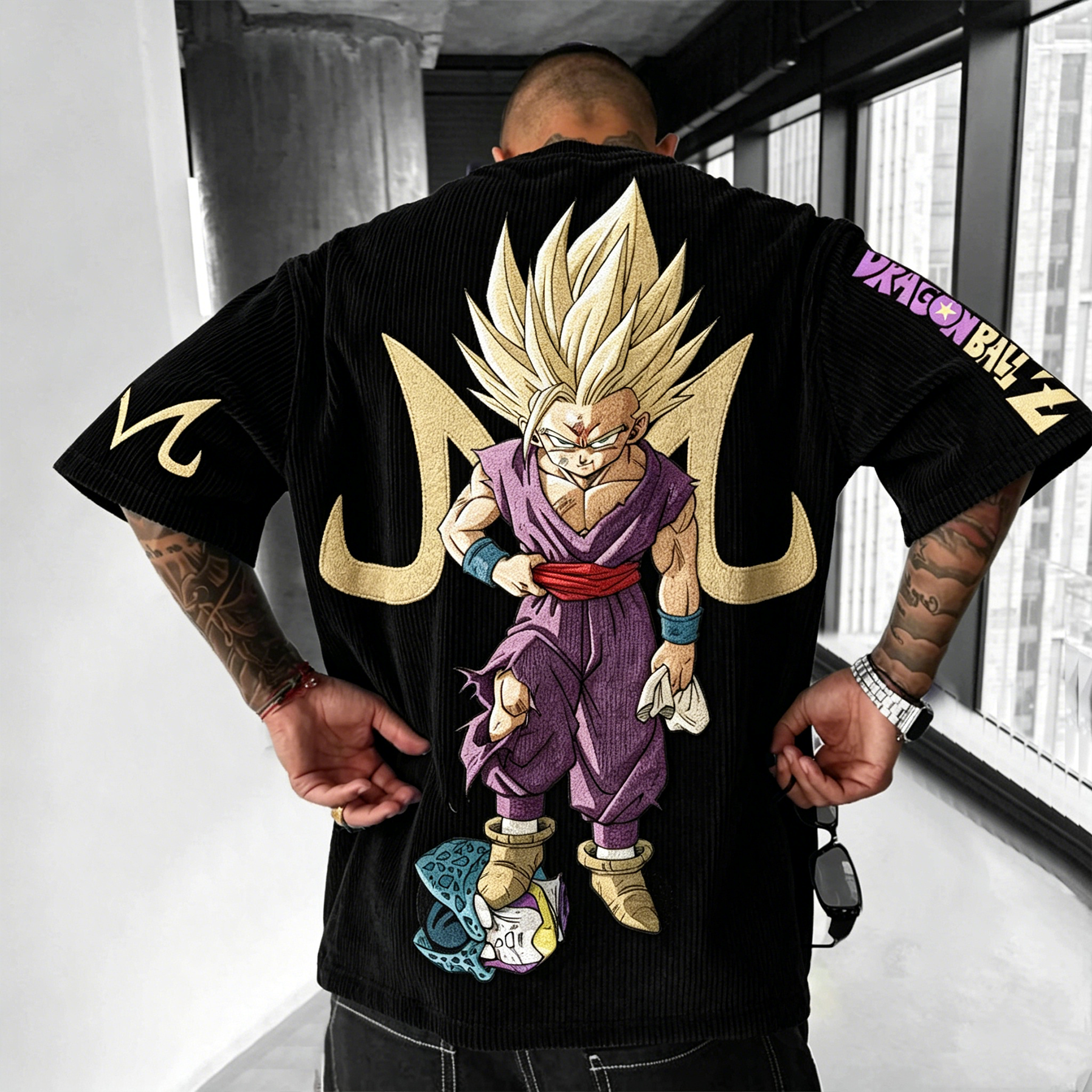  Dragon Ball Z Anime Vintage Corduroy T-Shirt