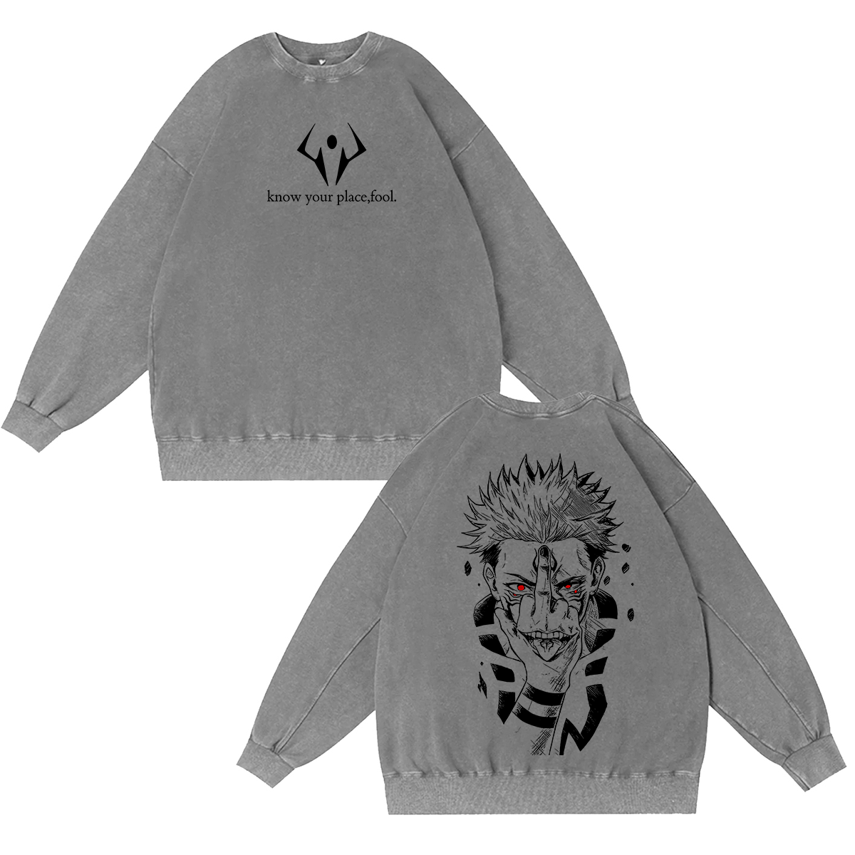 Jujutsu Kaisen :Ryomen Sukuna Vintage washed T-shirt/Crewneck/Hoodie