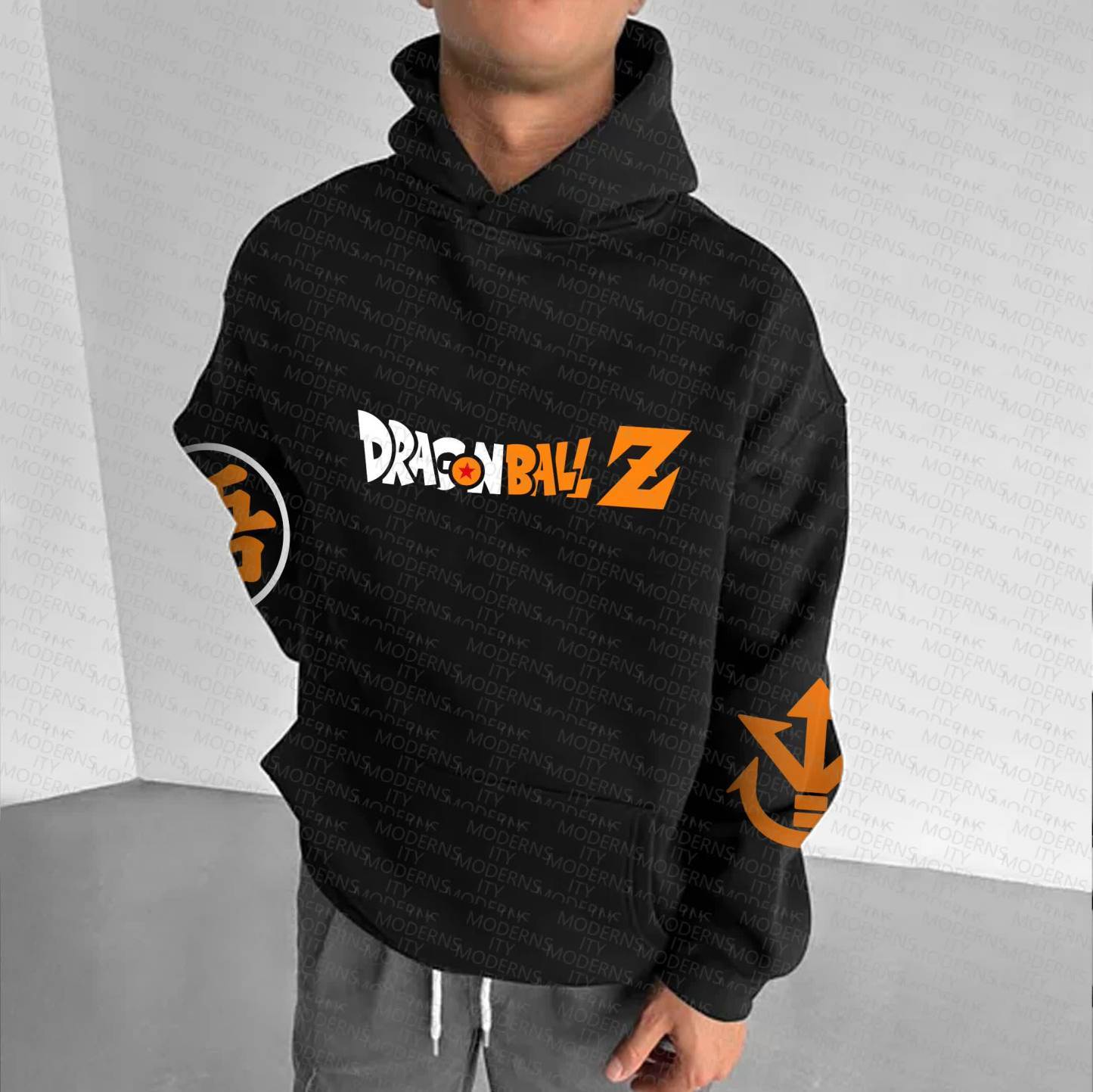 [Copy]Dragon Ball Color Blocked Plush Hoodie