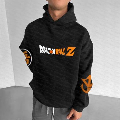 [Copy]Dragon Ball Color Blocked Plush Hoodie