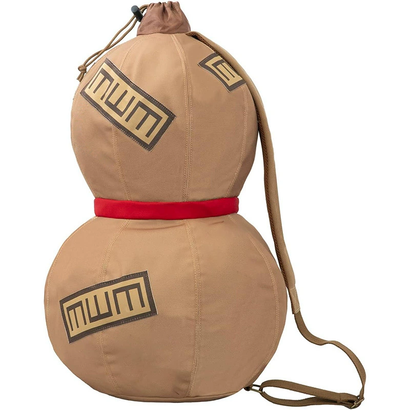 Naruto Gaara cosplay gourd-shaped bag, anime backpack, gym bag, anime fitness bag