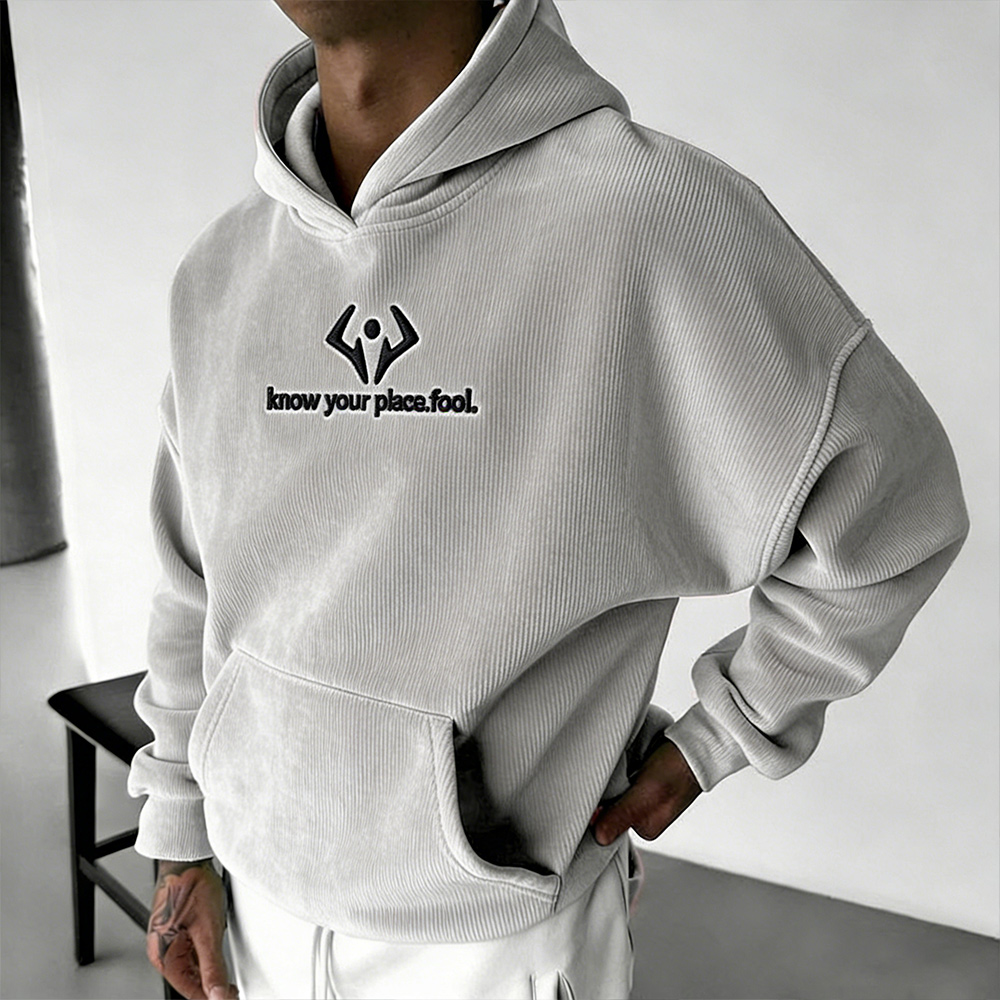 Jujutsu Kaisen :Mahoraga Foam Print Corduroy Hoodie