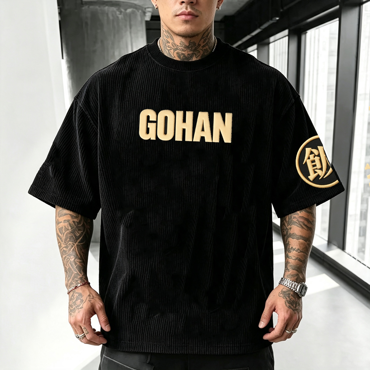 Dragon Ball Anime Vintage Waffle Knit T-Shirt