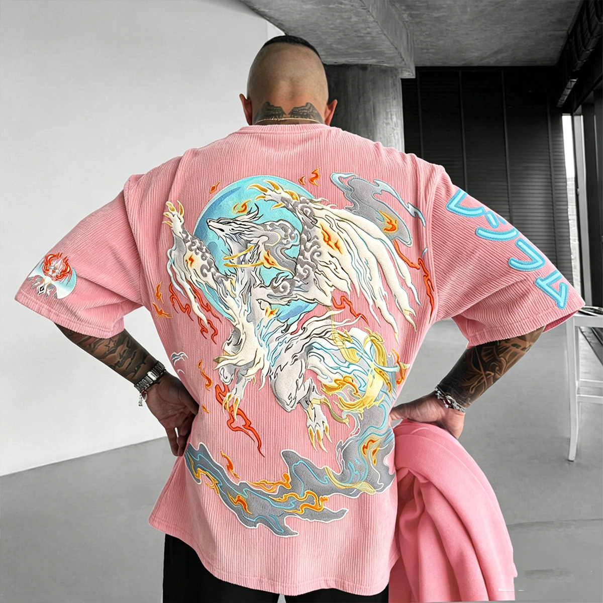 Pokémon Anime-Inspired Vintage Waffle Knit T-Shirt