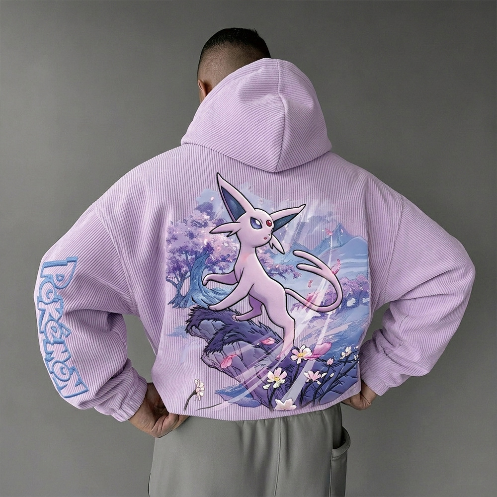 Pokémon Foam Print Corduroy Hoodie