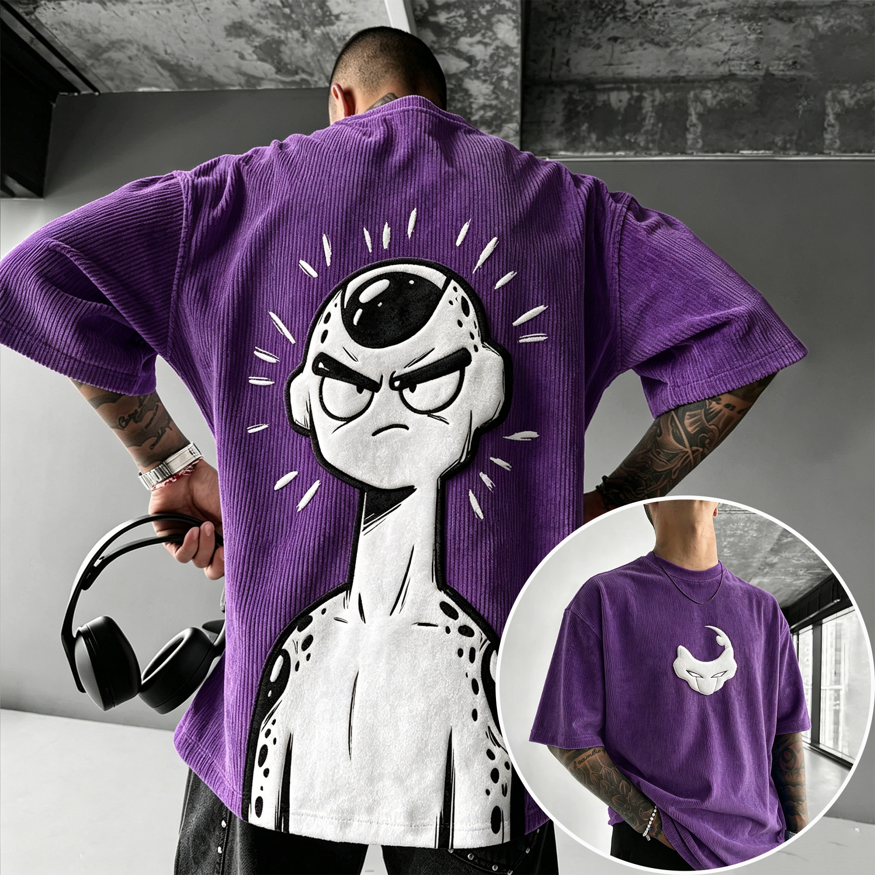Frieza Dragon Ball Z Anime Vintage Corduroy T-Shirt