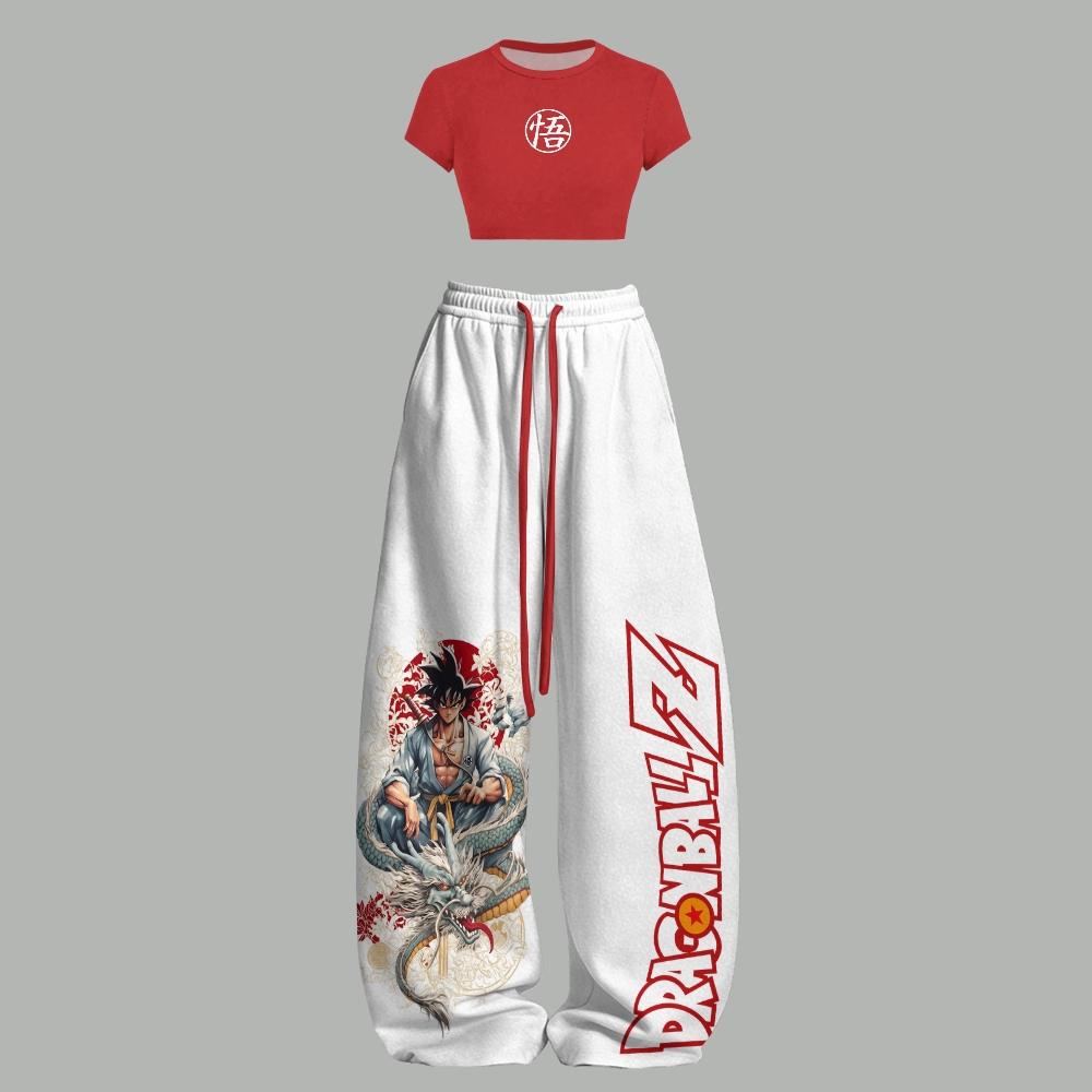 DRAGON BALL Top & Elasticated Trousers Two-Piece Set