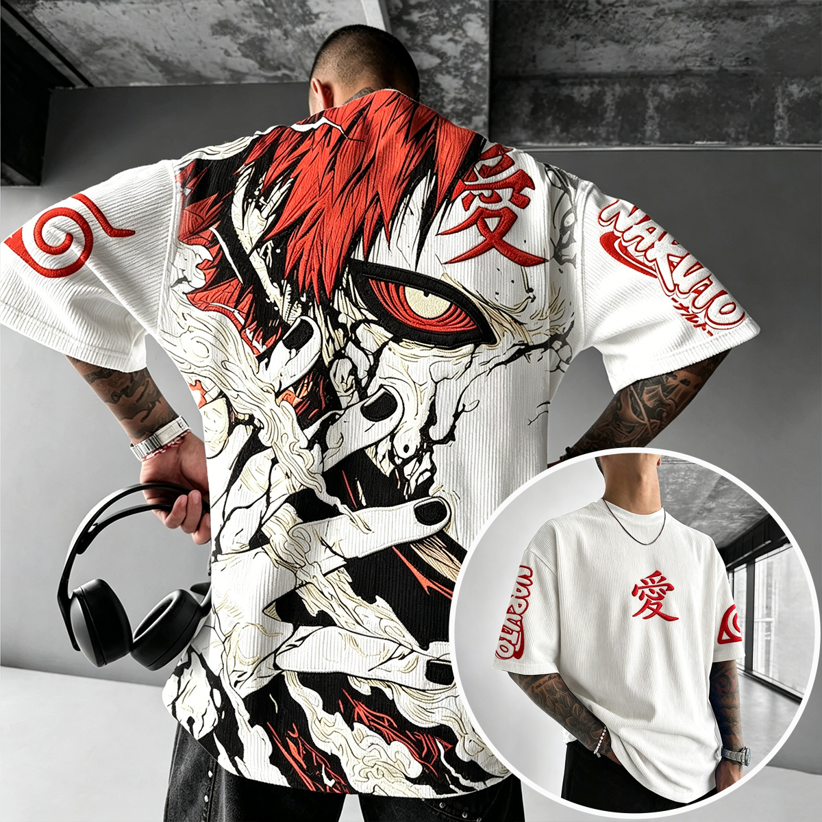 Naruto Vintage Corduroy T-Shirt
