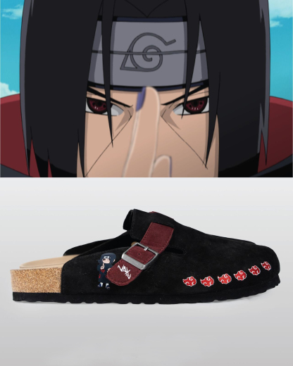 NARUTO Anime Unisex Boston Soft Footbed Suede Leather