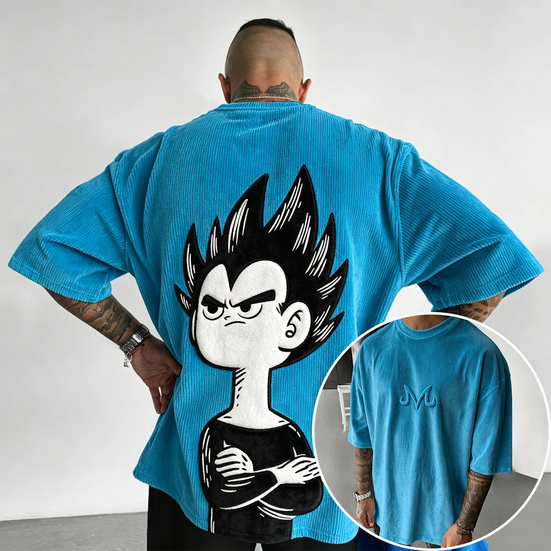 Dragon Ball Z Anime Vintage Corduroy T-Shirt