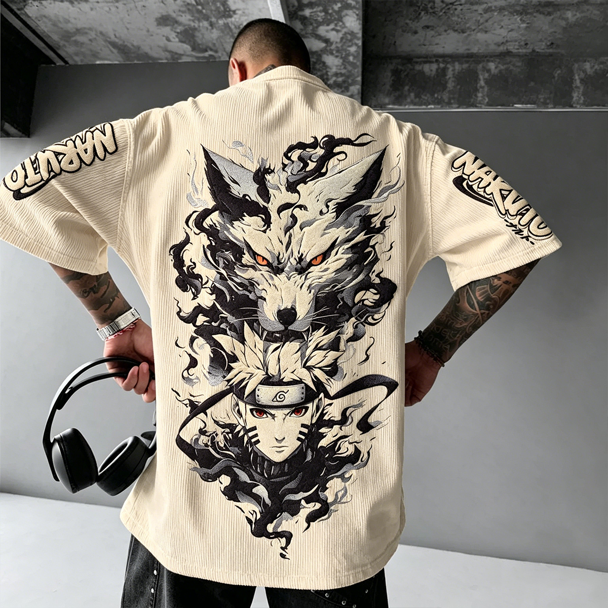 Naruto Vintage Corduroy T-Shirt