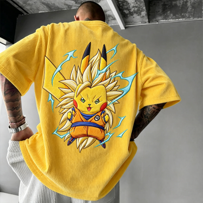 Dragon Ball Anime Vintage Waffle Knit T-Shirt