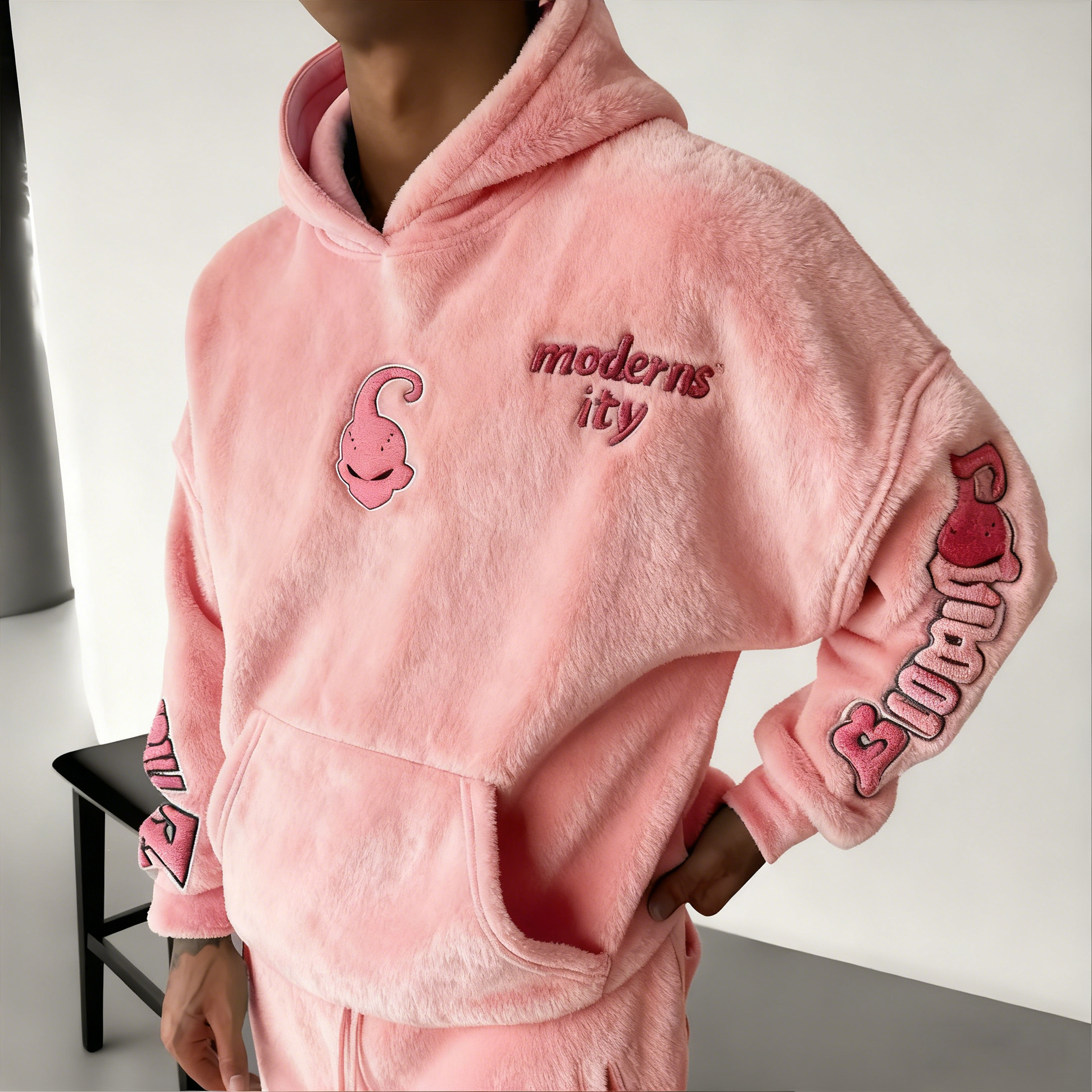 Dragon Ball Color Blocked Plush Hoodie