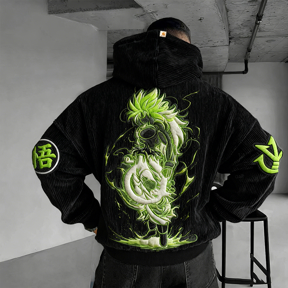 Dragon Ball Color Blocked Plush Hoodie