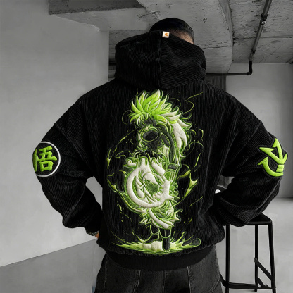 Dragon Ball Color Blocked Plush Hoodie