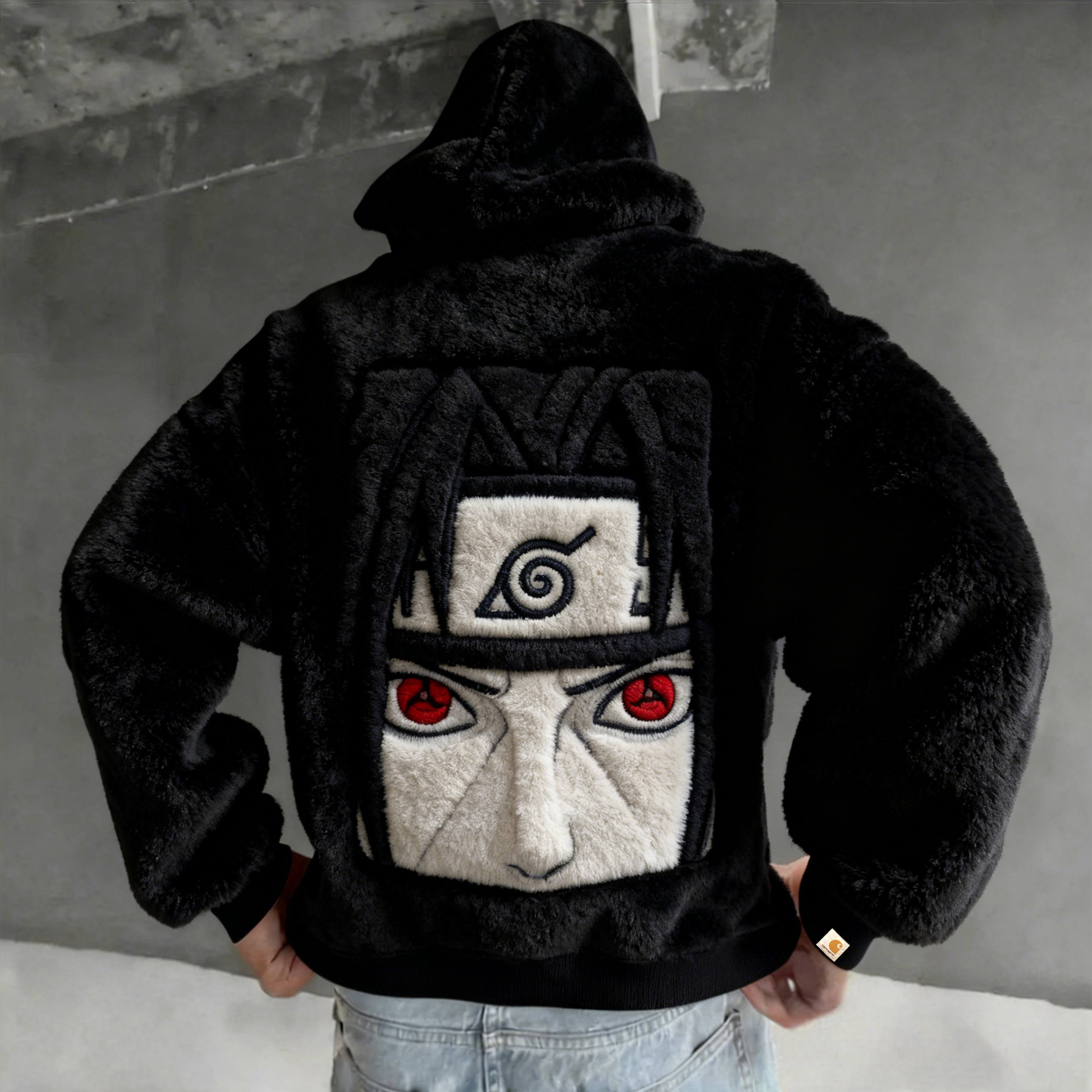 Naruto Color Blocked Plush Hoodie