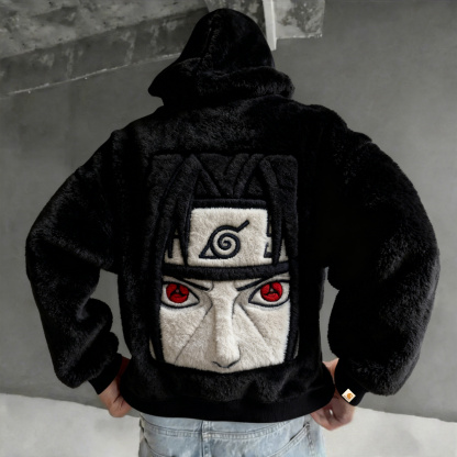 Naruto Color Blocked Plush Hoodie