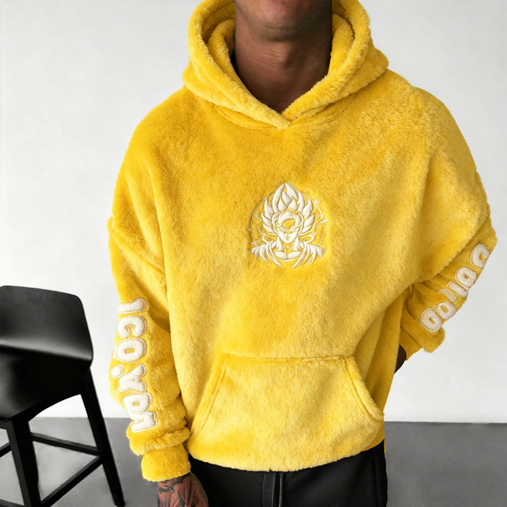 Dragon Ball Color Blocked Plush Hoodie