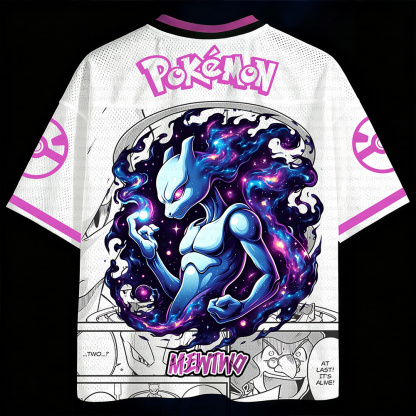 Unisex Anime Retro Mesh Sports Jersey T-Shirt