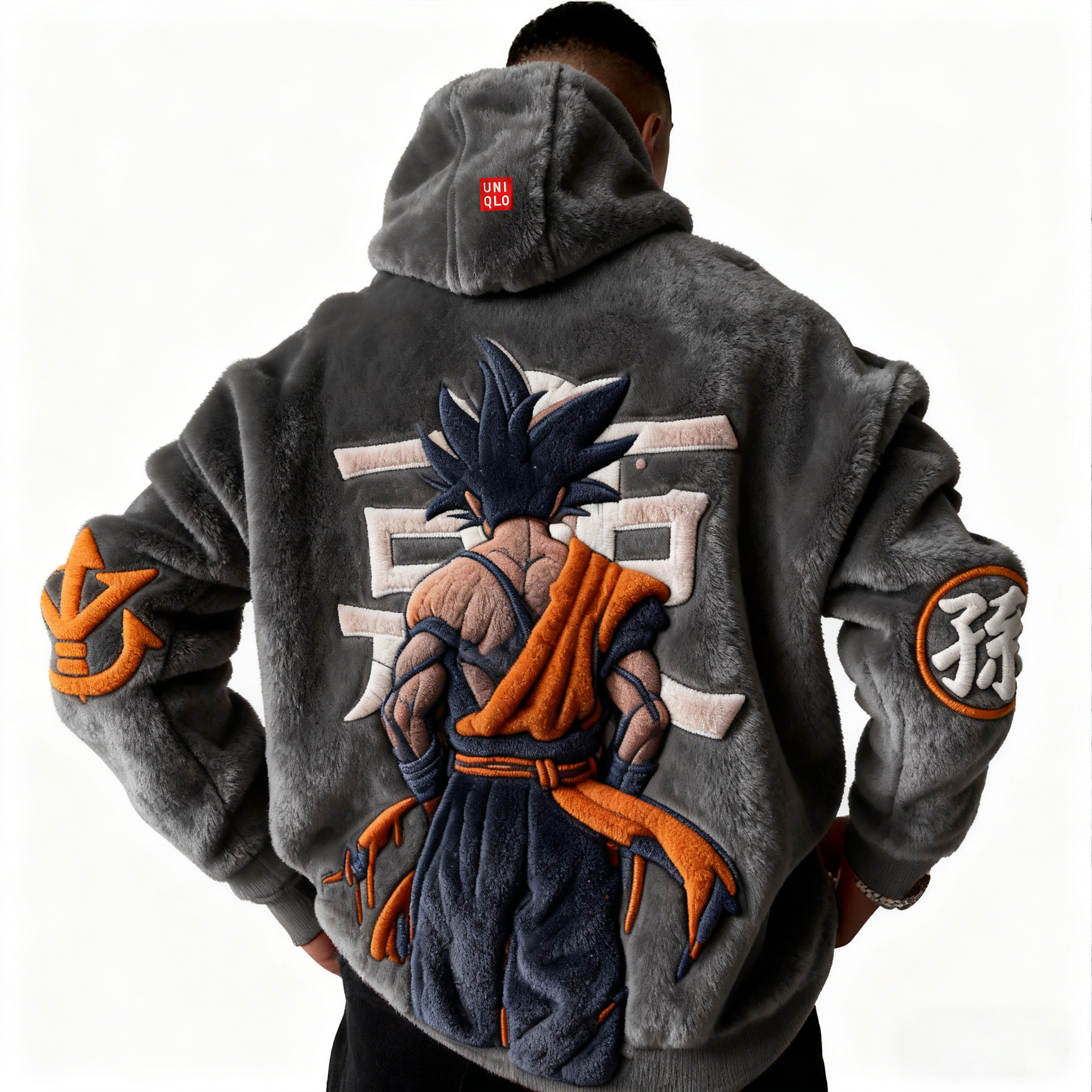 Dragon Ball Color Blocked Plush Hoodie
