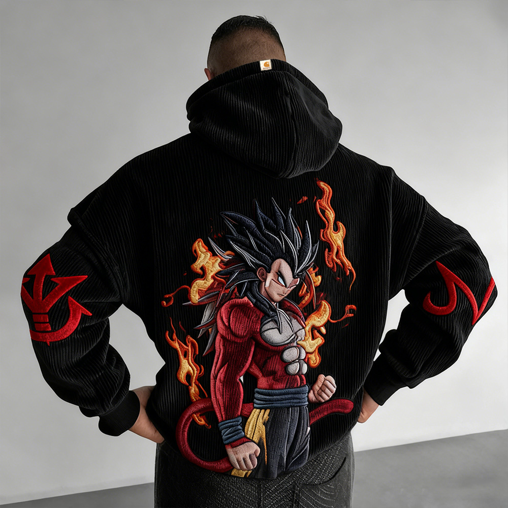 Dragon Ball Color Blocked Plush Hoodie