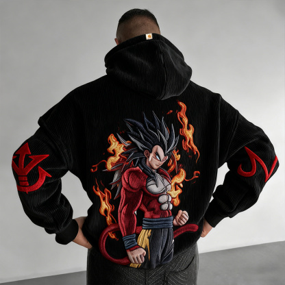 Dragon Ball Color Blocked Plush Hoodie