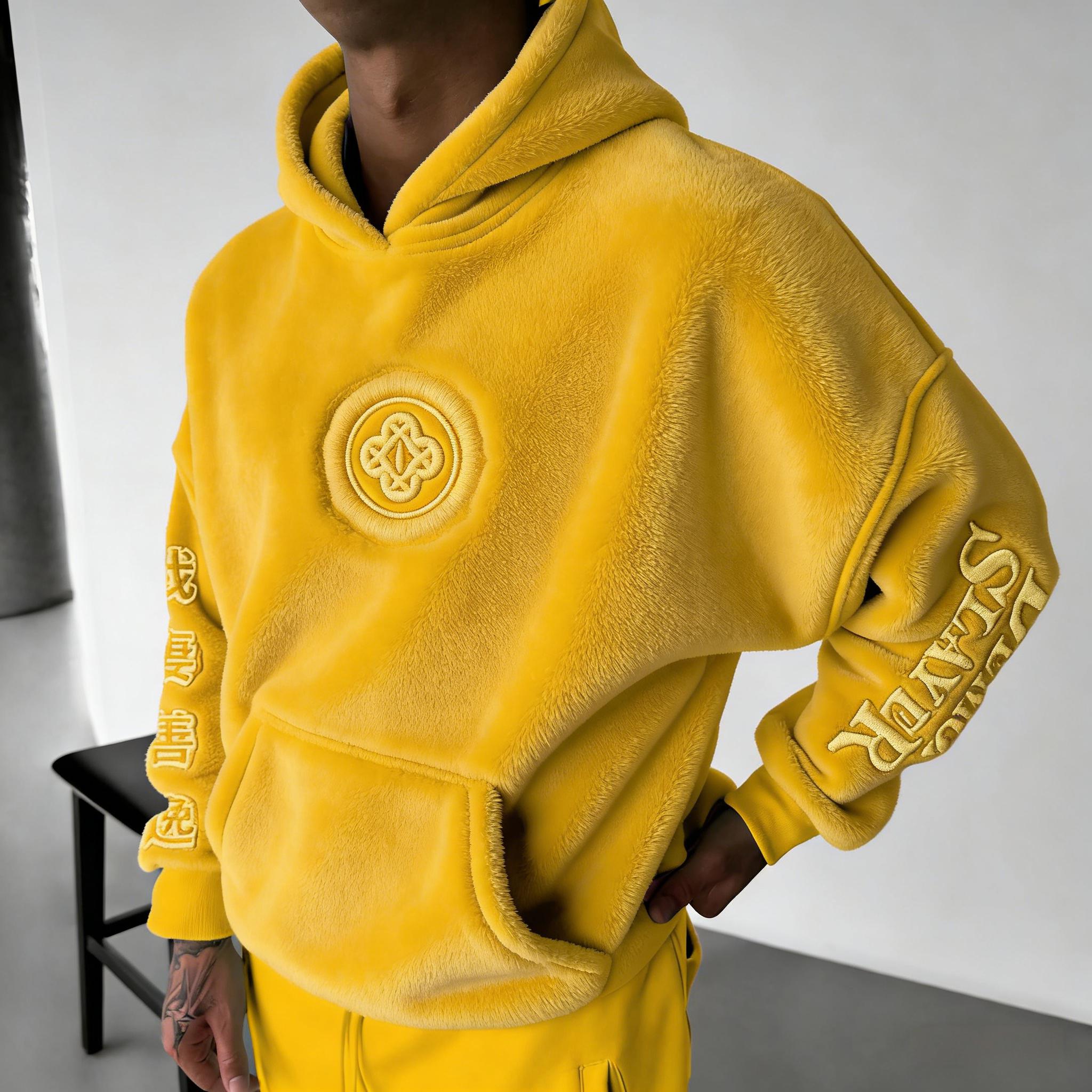 Demon Slayer Color-blocked Plush Hoodie