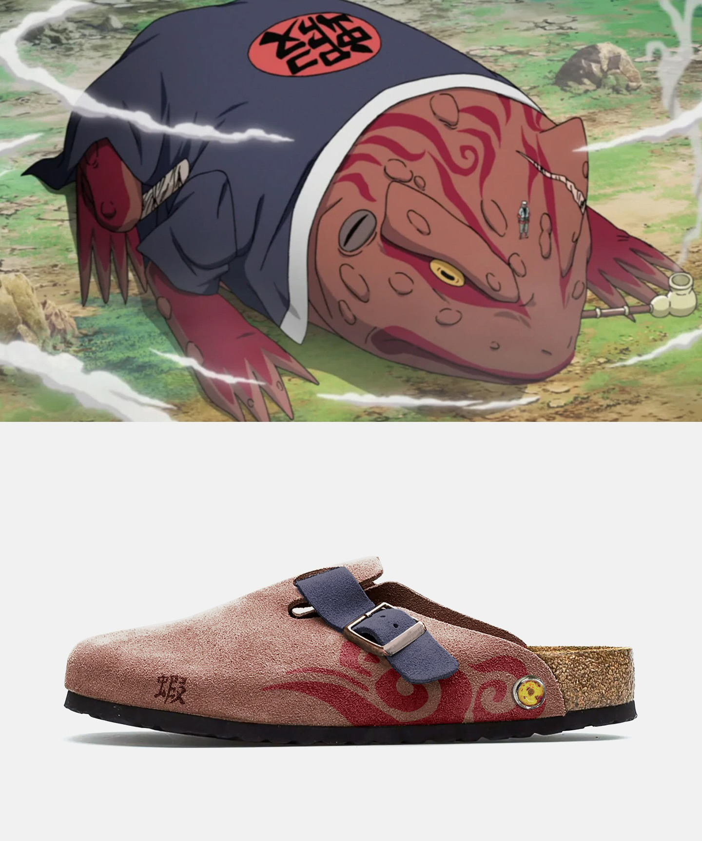 GamaBunta NARUTO Anime Unisex Boston Soft Footbed Suede Leather
