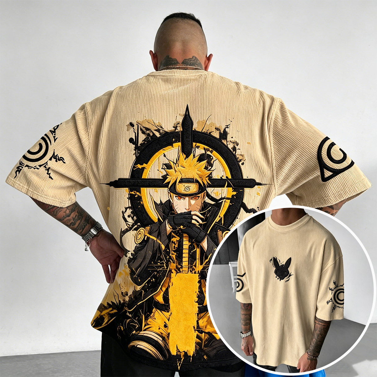 Naruto Vintage Corduroy T-Shirt