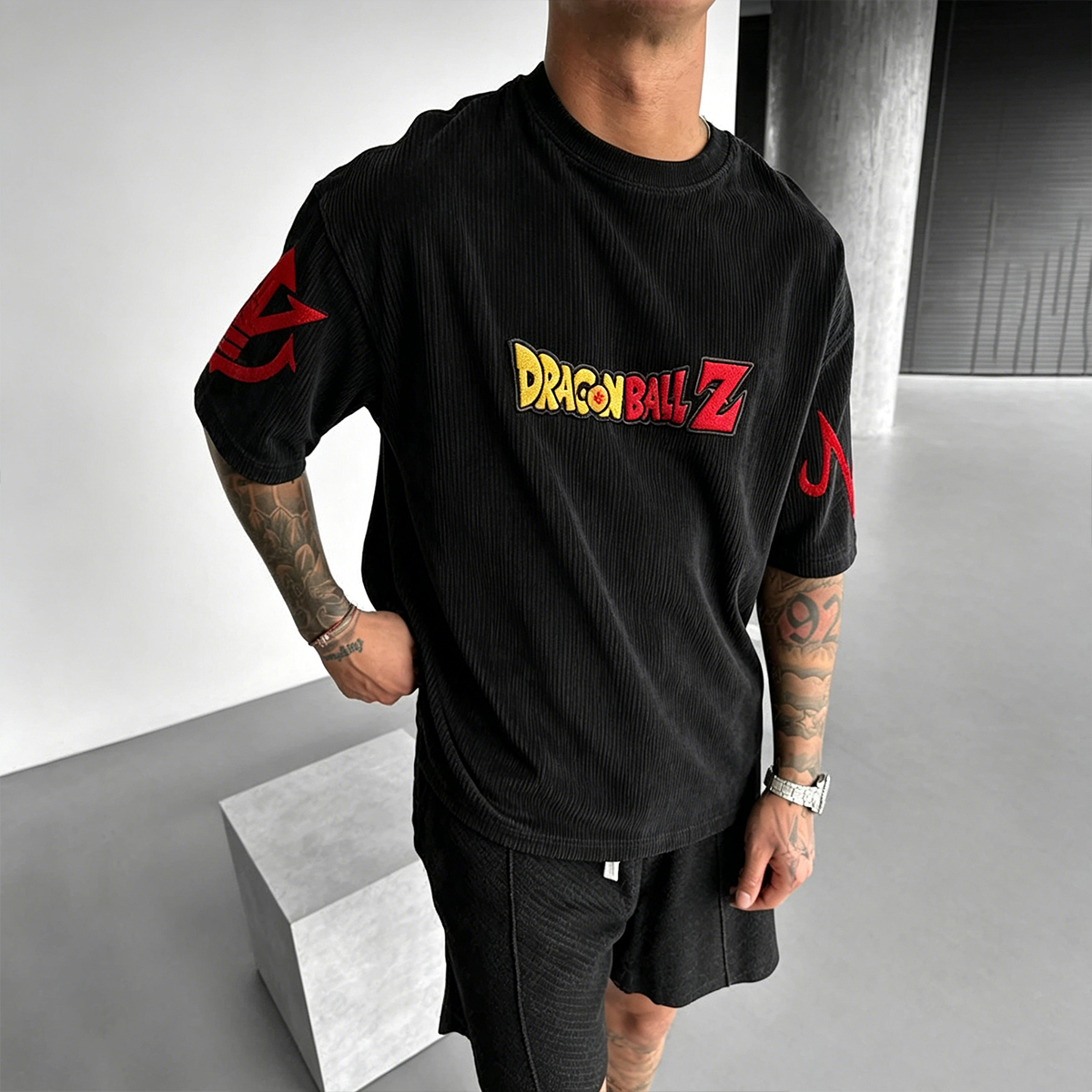 Dragon Ball Anime Vintage Waffle Knit T-Shirt