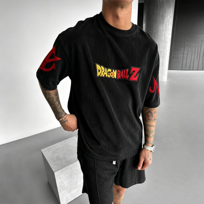 Dragon Ball Anime Vintage Waffle Knit T-Shirt