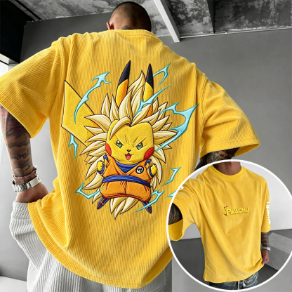 Dragon Ball Anime Vintage Waffle Knit T-Shirt