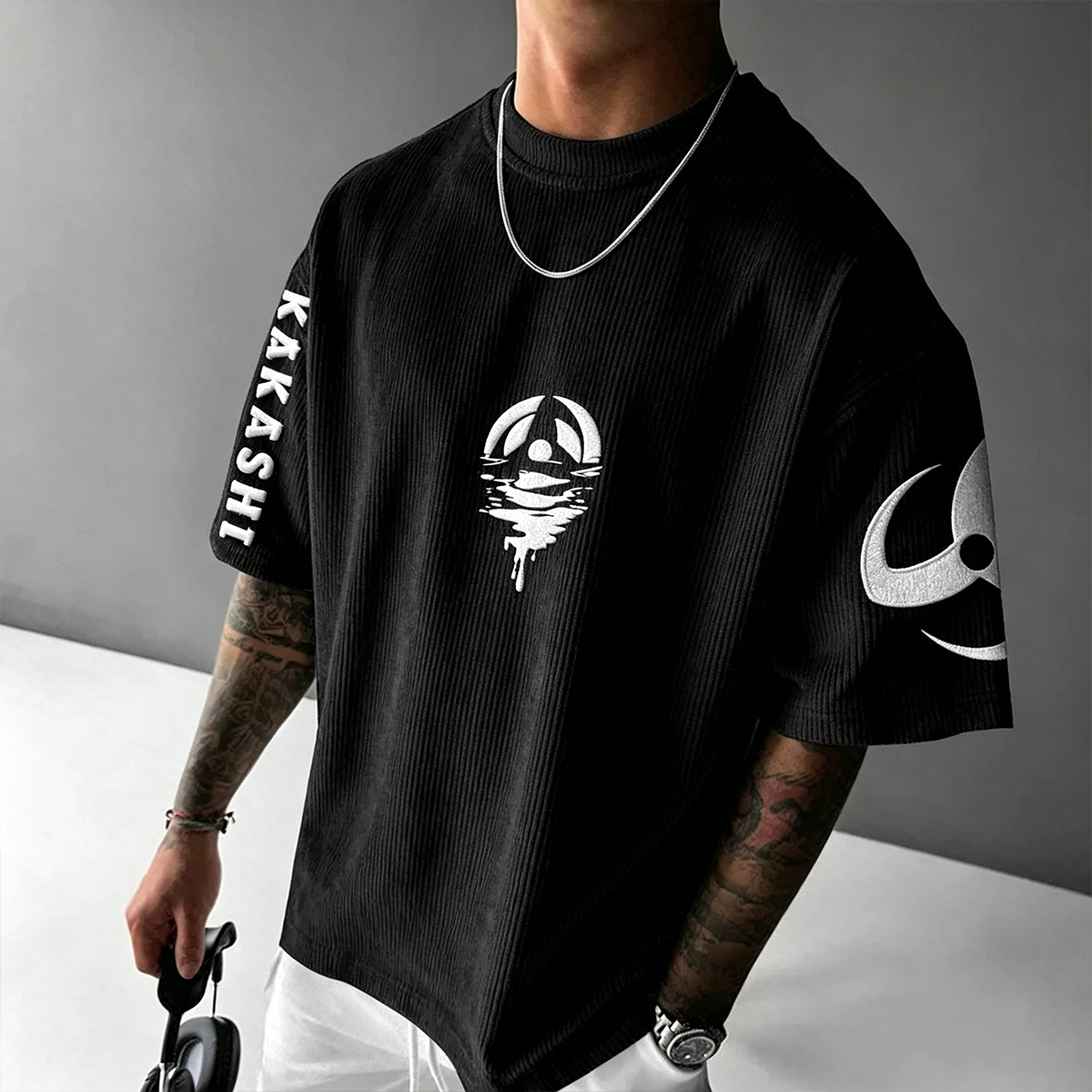 Kakashi Hatake Naruto Vintage Corduroy T-Shirt