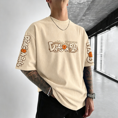 Dragon Ball Anime Vintage Waffle Knit T-Shirt