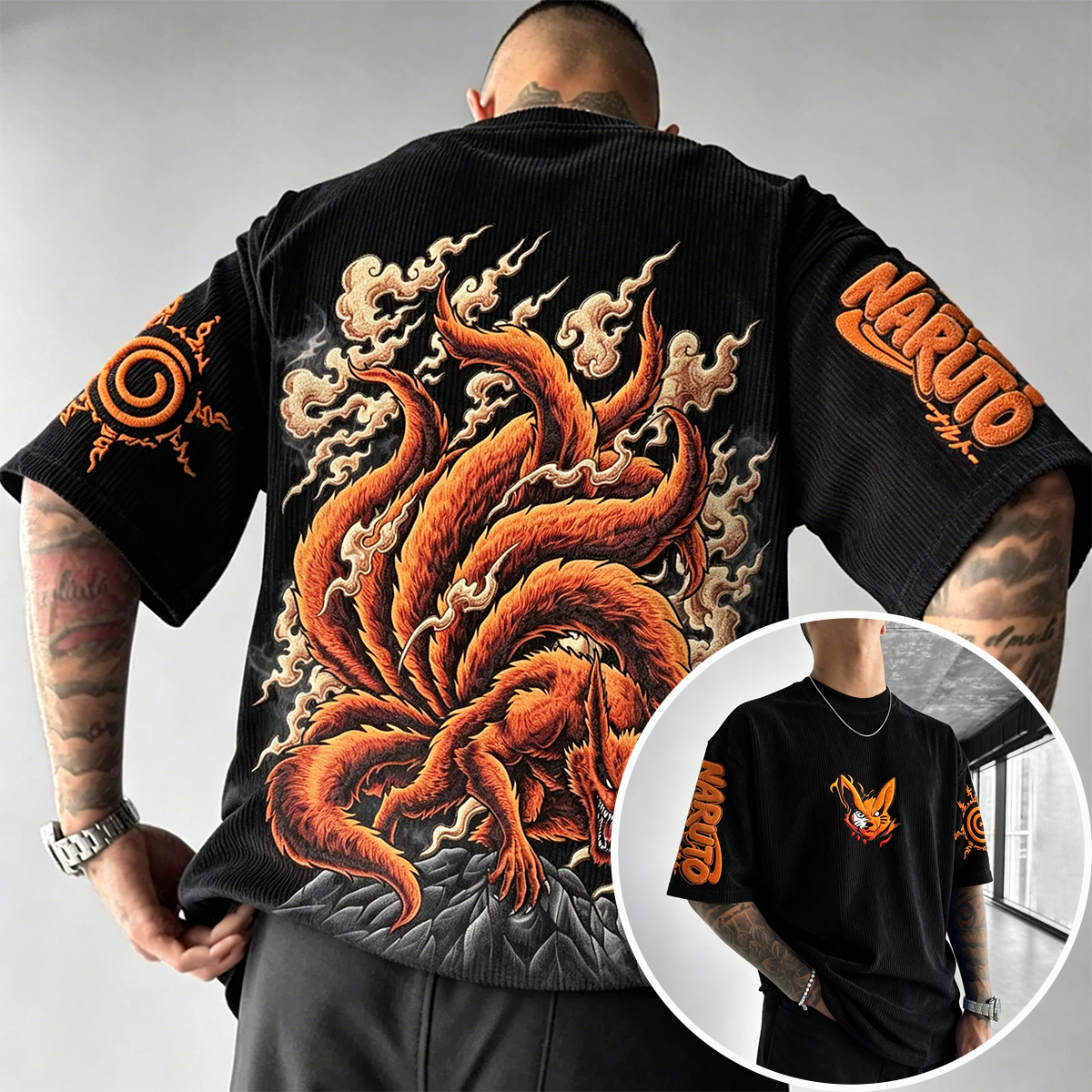 Naruto Vintage Corduroy T-Shirt
