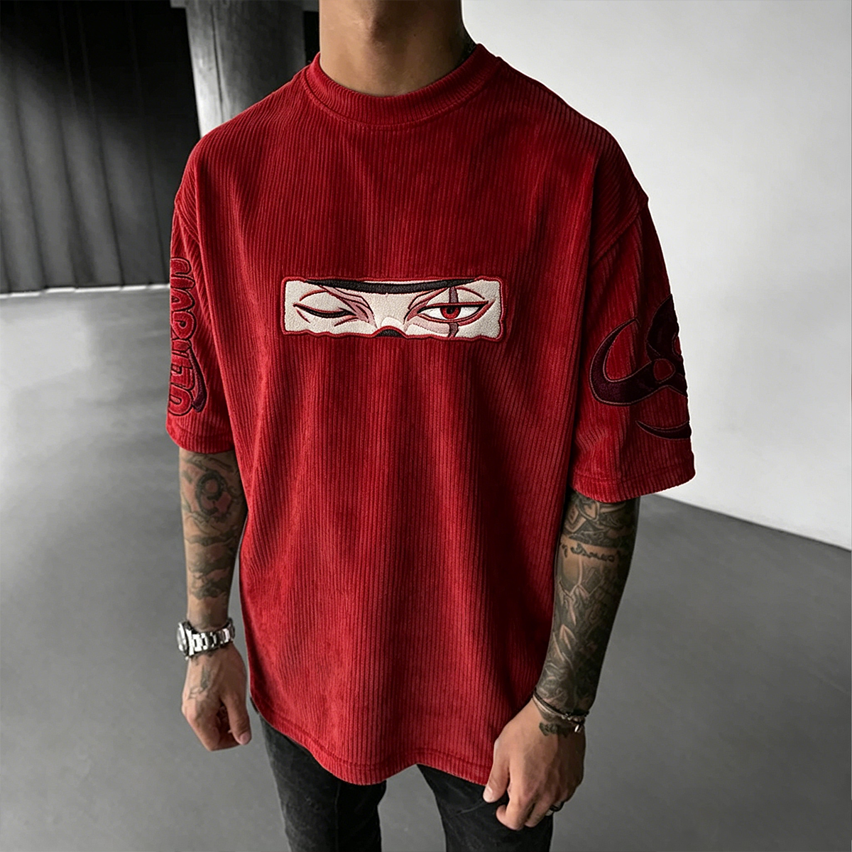Kakashi Hatake Naruto Vintage Corduroy T-Shirt