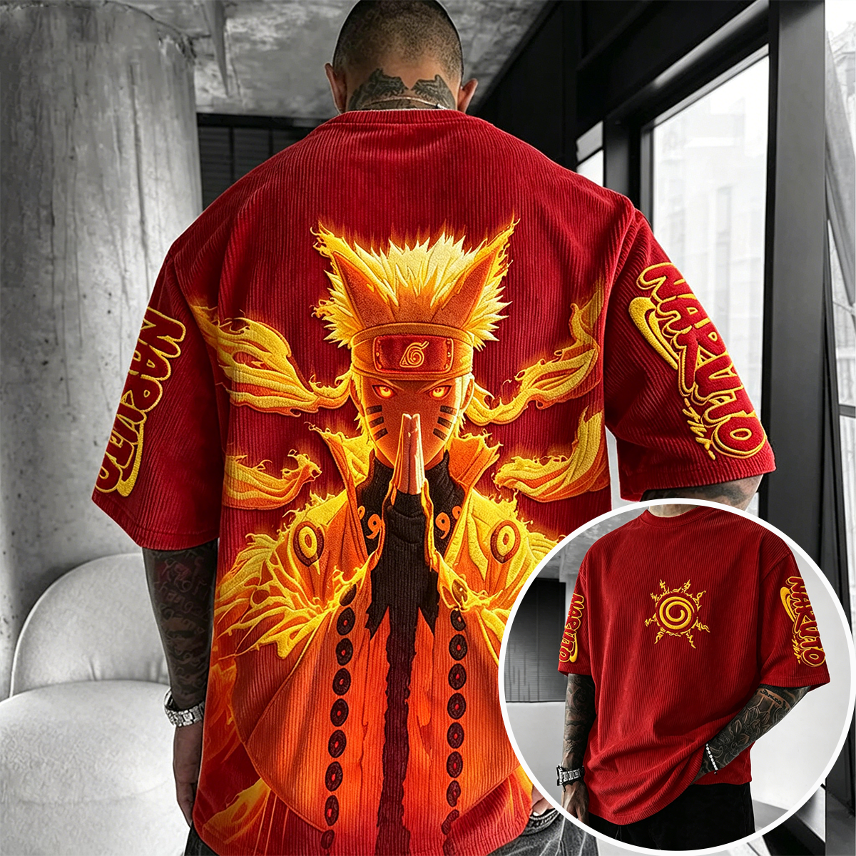 Naruto Vintage Corduroy T-Shirt