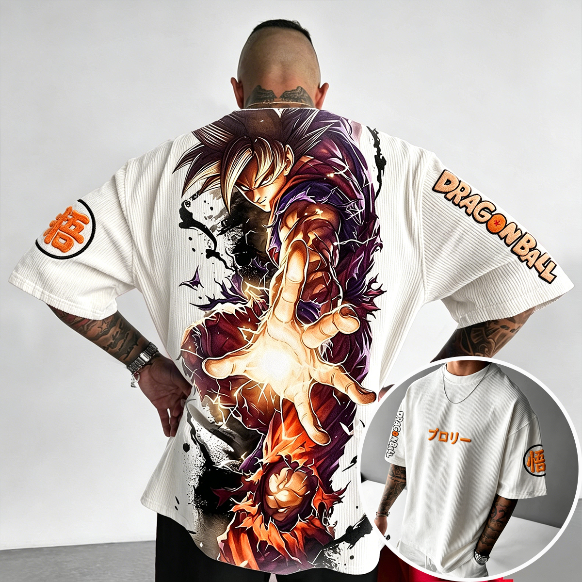 Dragon Ball Anime Vintage Waffle Knit T-Shirt