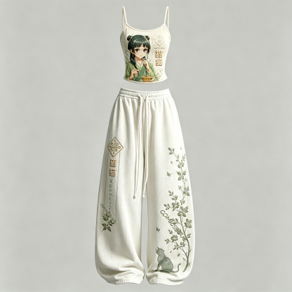 The Apothecary Diaries T-Shirt & Elasticated Trousers Two-Piece Set