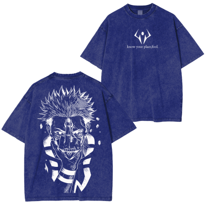 Jujutsu Kaisen :Ryomen Sukuna Vintage washed T-shirt/Crewneck/Hoodie