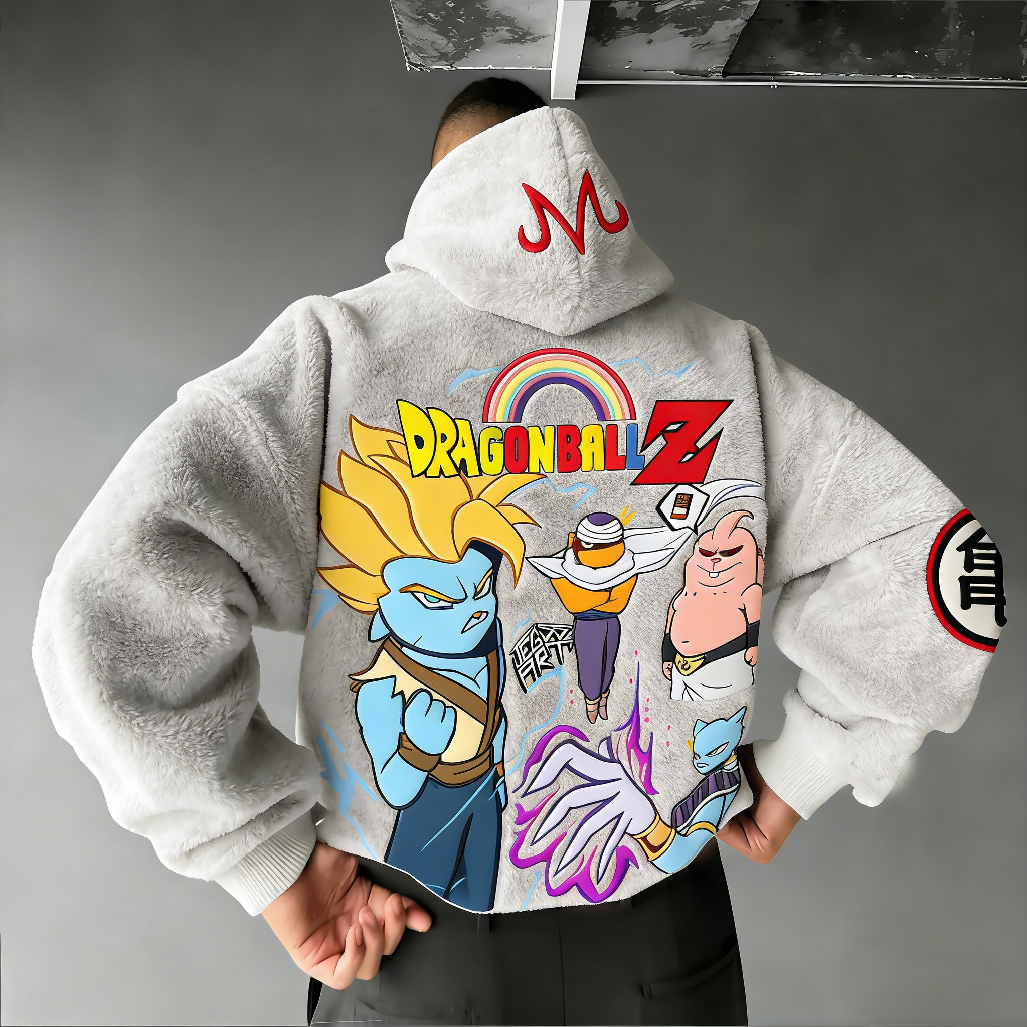 Dragon Ball Color Blocked Plush Hoodie