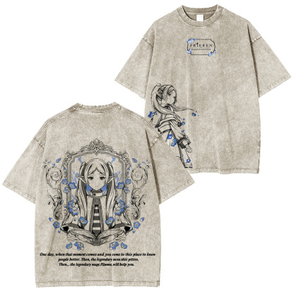 Frieren: Beyond Journey's End  Vintage Washed T-shirt/Crewneck/Hoodie
