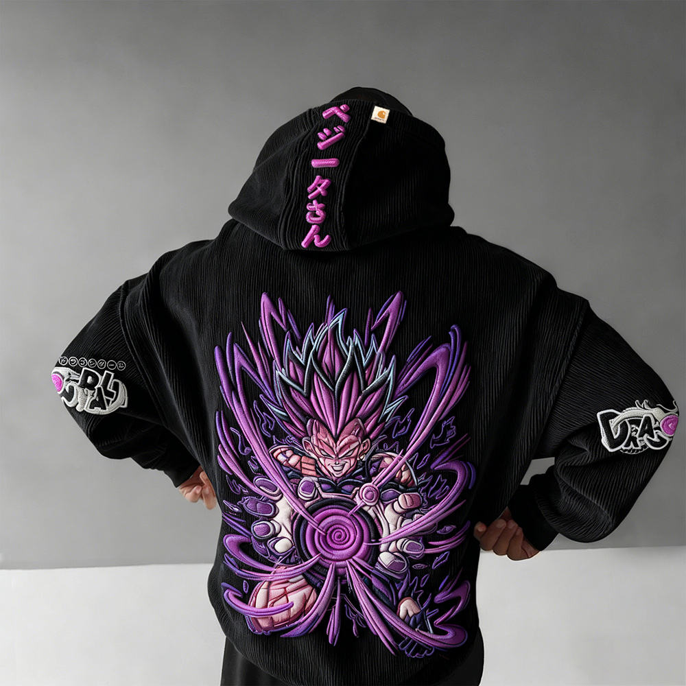 Dragon Ball Color Blocked Plush Hoodie