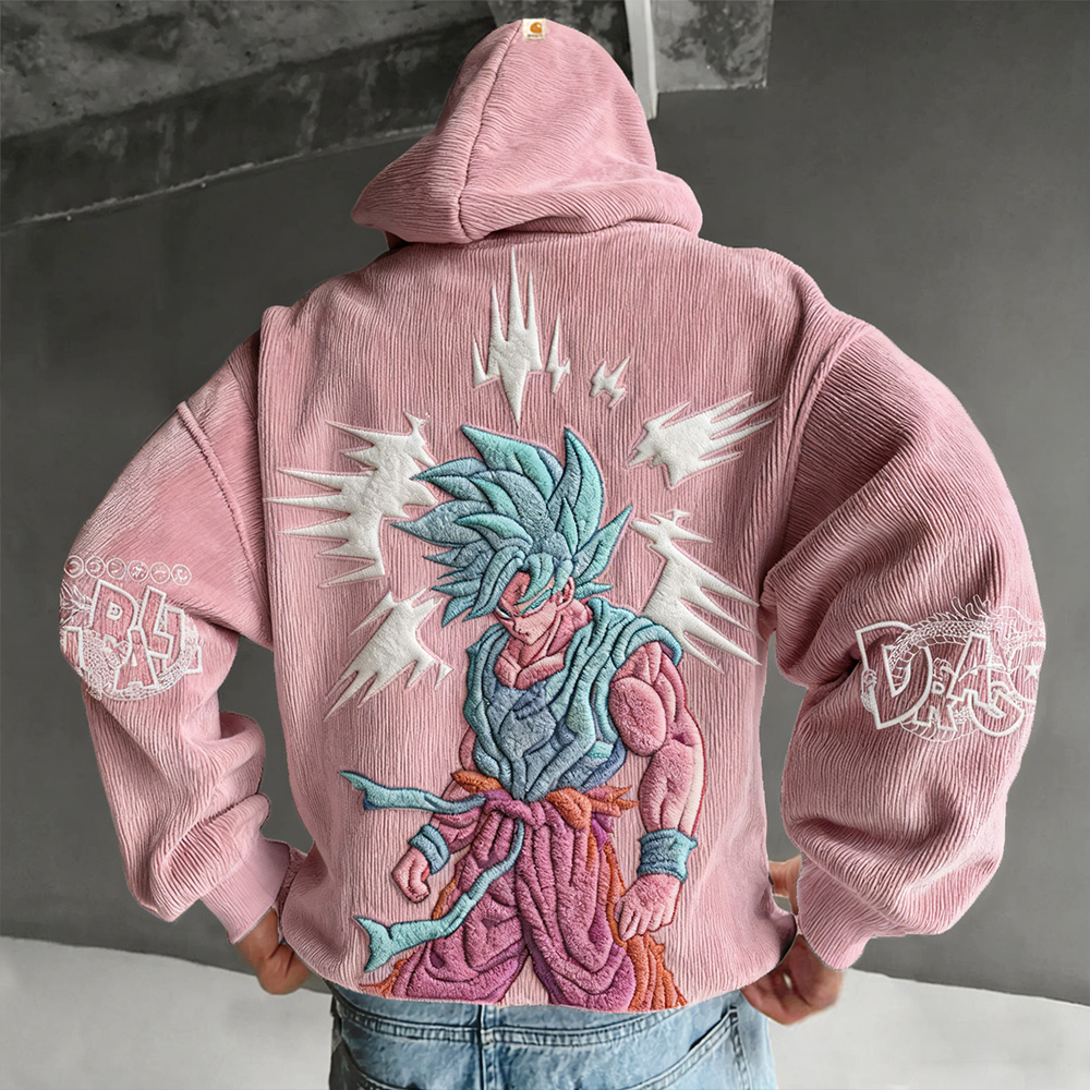 Dragon Ball Color Blocked Plush Hoodie