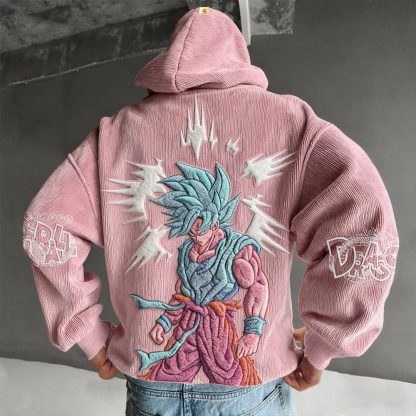 Dragon Ball Color Blocked Plush Hoodie