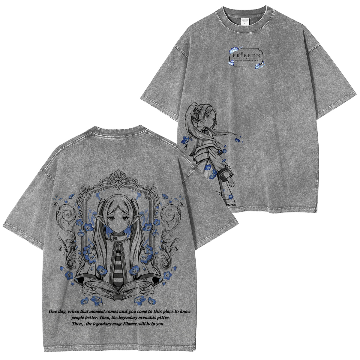 Frieren: Beyond Journey's End  Vintage Washed T-shirt/Crewneck/Hoodie